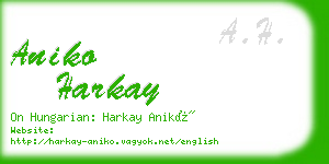 aniko harkay business card